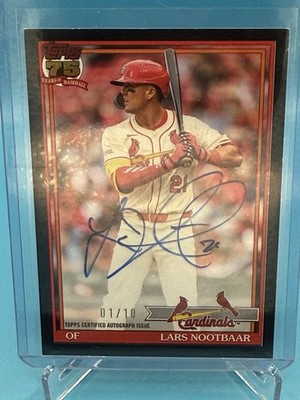 2026 Topps Series 1 Lars Nootbaar /10 Autograph St Louis Cardinals