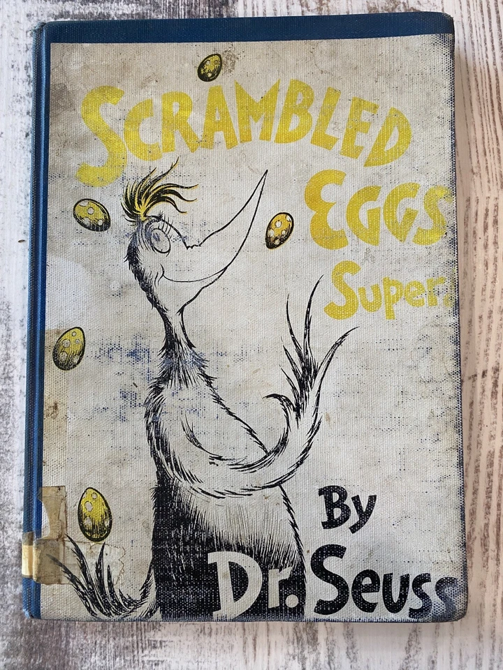 RARE Cover Scrambled Eggs Super! By Dr. Seuss ACCEPTABLE 1st EDITION 1953 BANNED Foto 2 de 4