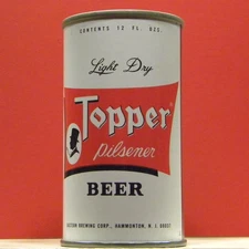 Topper Pilsner Beer 12 oz Steel Air Filled Can Hammonton New Jersey BC907 1+