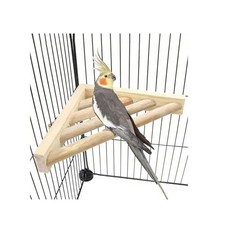 Bird Perch Corner Platform Stand Shelf for Birds Budgie Parakeet Cockatiel 1PC