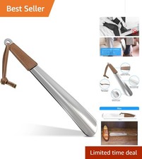 Charmount Metal Shoe Horn - 12 Inch Long Shoe Horns for Senior, Men, Women, Kids