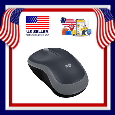 Logitech M185 Wireless Mouse, 2.4GHz with USB Mini Receiver, 12-Month Battery Li