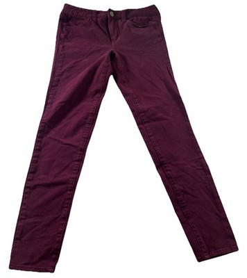 American Eagle Knit X Jegging Pants Womens 8R (actual 31x27.5) Burgundy Mid Rise