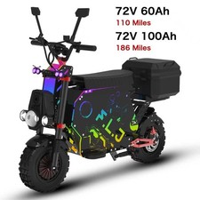 12000W Electric Motorcycle Adults Dual Motor E-Motorcycle 68MPH 72V60Ah/72V100Ah