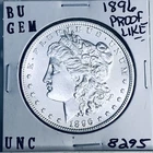 1896 BU GEM MORGAN SILVER DOLLAR UNC MS+++ U.S. MINT RARE COIN 8295