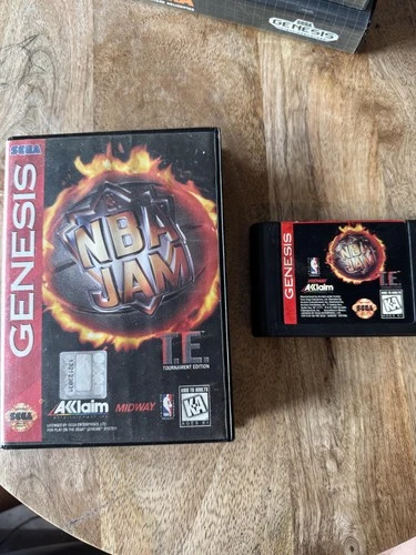 NBA Jam Tournament Edition Sega Genesis Video Game Complete Box Tested