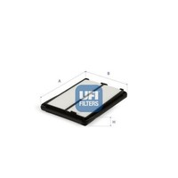 Ufi Luftfilter 30.C54.00 Filtereinsatz FüR Renault Kadjar Dci 110 HLA3 130 HLA4