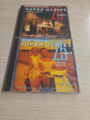 25 Super Oldies Vol. 3 + 4   2 CDs   Original Artists   50 Oldie Hits