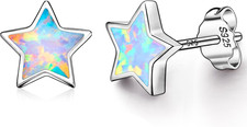 Hypoallergenic Star Earrings for Girls, S925 Sterling Sliver Post Stud Earrings