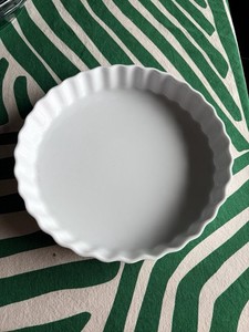 Pillivuyt White Ceramic Round Tart/Quiche Tin Oven Safe Model 28.03.25