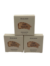 Realher Pure Resolve Highlighter Champagne 0.14 oz New In Box Sealed x3