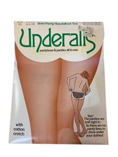 Vintage Underalls Suntan Pantyhose Brief Panty All In One A-B NOS Sealed
