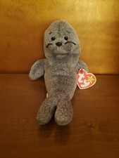 Ty Beanie Baby Slippery the Seal 7 Inch With Tags Stuffed Toy