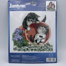 Janlynn Embroidery Kit Playful Kittens Cats 8x8 187-0300 Design Size 8" x 8" New