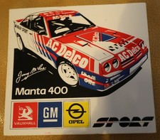 Opel Manta 400 Sport 1984 Jimmy Macrae Original Unused 5x5 Sticker