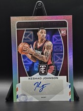 2024-25 Panini Totally Certified Keshad Johnson #SD-JOH Rookie Auto Miami Heat