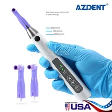 Dental Cordless Electric Hygiene Prophy Handpiece 360° Swivel+2 Prophy Angles