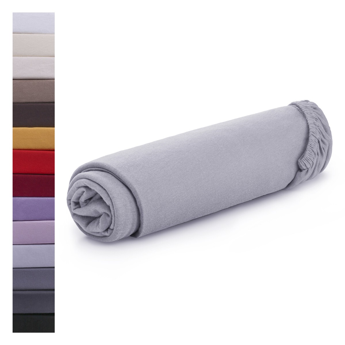 Extra Tiefes Spannbetttuch Aus Baumwolle-Polyester – 40 Cm Tiefe, In 16 Farben Wählbar