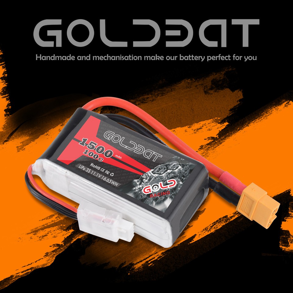 2x Zeee 11.1V 120C 1500mAh 3S LiPo Battery XT60 for RC Helicopter Airplane Car