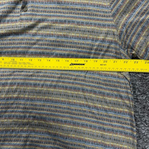 Jhane Barnes Polo Shirt Mens XL Colorful Geometric Striped Casual Wear - Picture 3 of 9