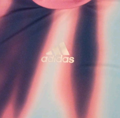 Adidas Break the Normal Running Shirt Fashion Blue Pink Purple sz M Ret $50 NWT - Picture 5 of 19