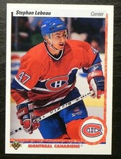 1990-91 90/91 Upper Deck ROOKIE #51 Stephan Lebeau Montreal Canadiens