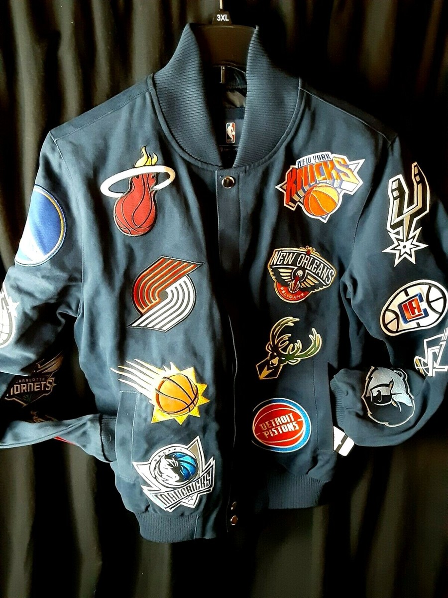 collageのジャケット Golden State Warriors Men's G-III Collage Embroider Front Snap