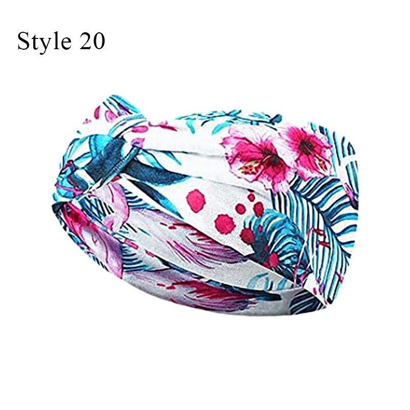 Womens Running Soft Wide Hairband Yoga Elastic Stretch Headband Turban ...