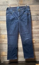 Women’s JAG Ruby Straight Blue Jeans, Size 12