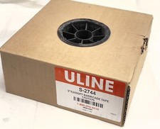 Uline S-2744 Yellow Barricade Tape - 3" x 1,000 FT Caution