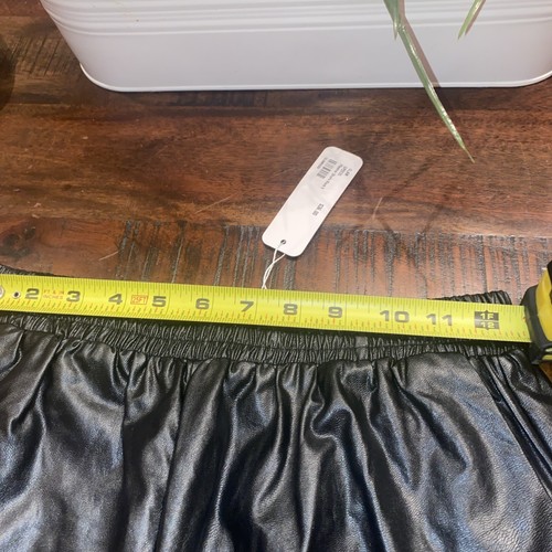 Glam Faux Leather Women Size S Black - Picture 6 of 6