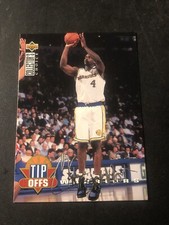 1994-95 Collector's Choice Tip Offs Silver Foil Signature Chris Webber #174 HOF