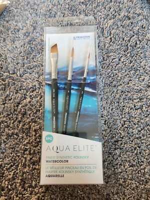 Princeton Aqua Elite Artist Brush. Synthetic Kolinsky 3pc