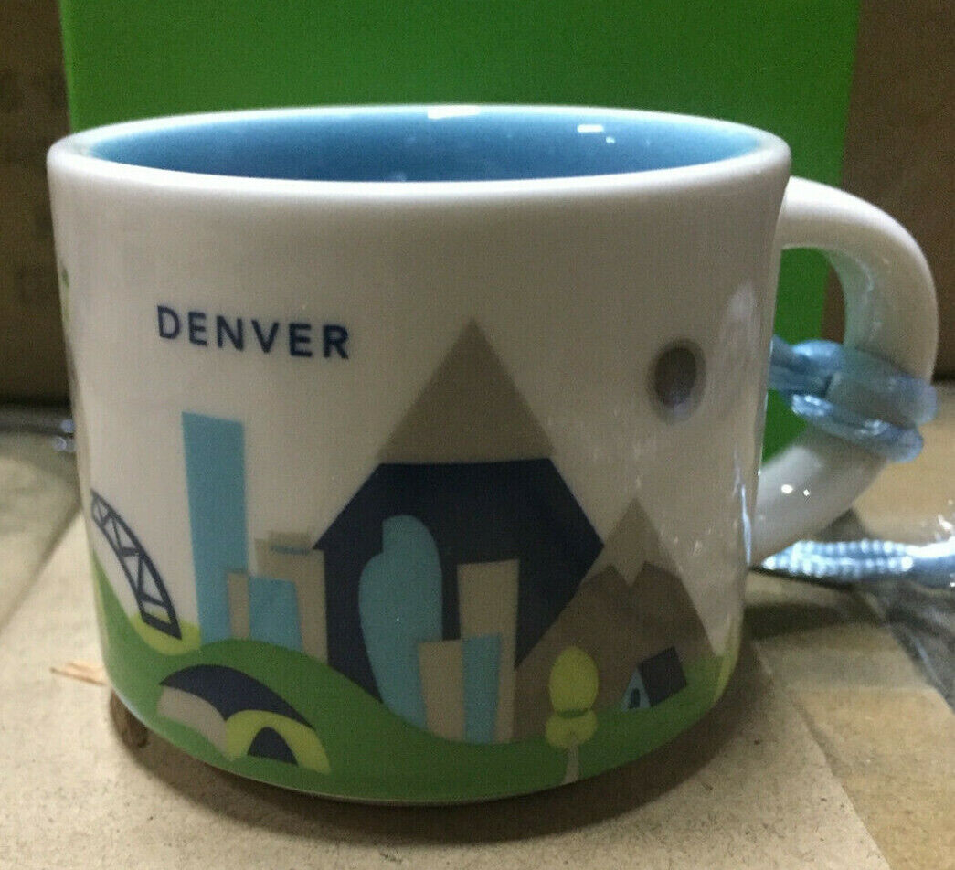 2oz Starbucks YAH Demi Cup Ornament DENVER You ARE Here Collection mug coffee