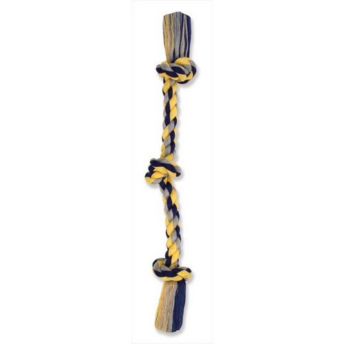 Mammoth Cottonblend Color 3 Flossing Rope Dog Toy 1 cou