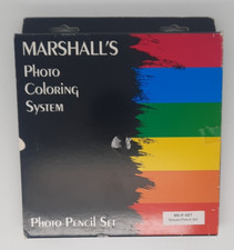 Vintage MARSHALL'S Photo Coloring PENCILS 14 Ct DELUXE SET Preowned PM Solution