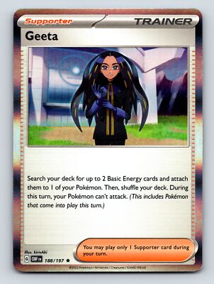 Trainer Supporter Geeta Powerful Deck Search Stunning Multicolor Art