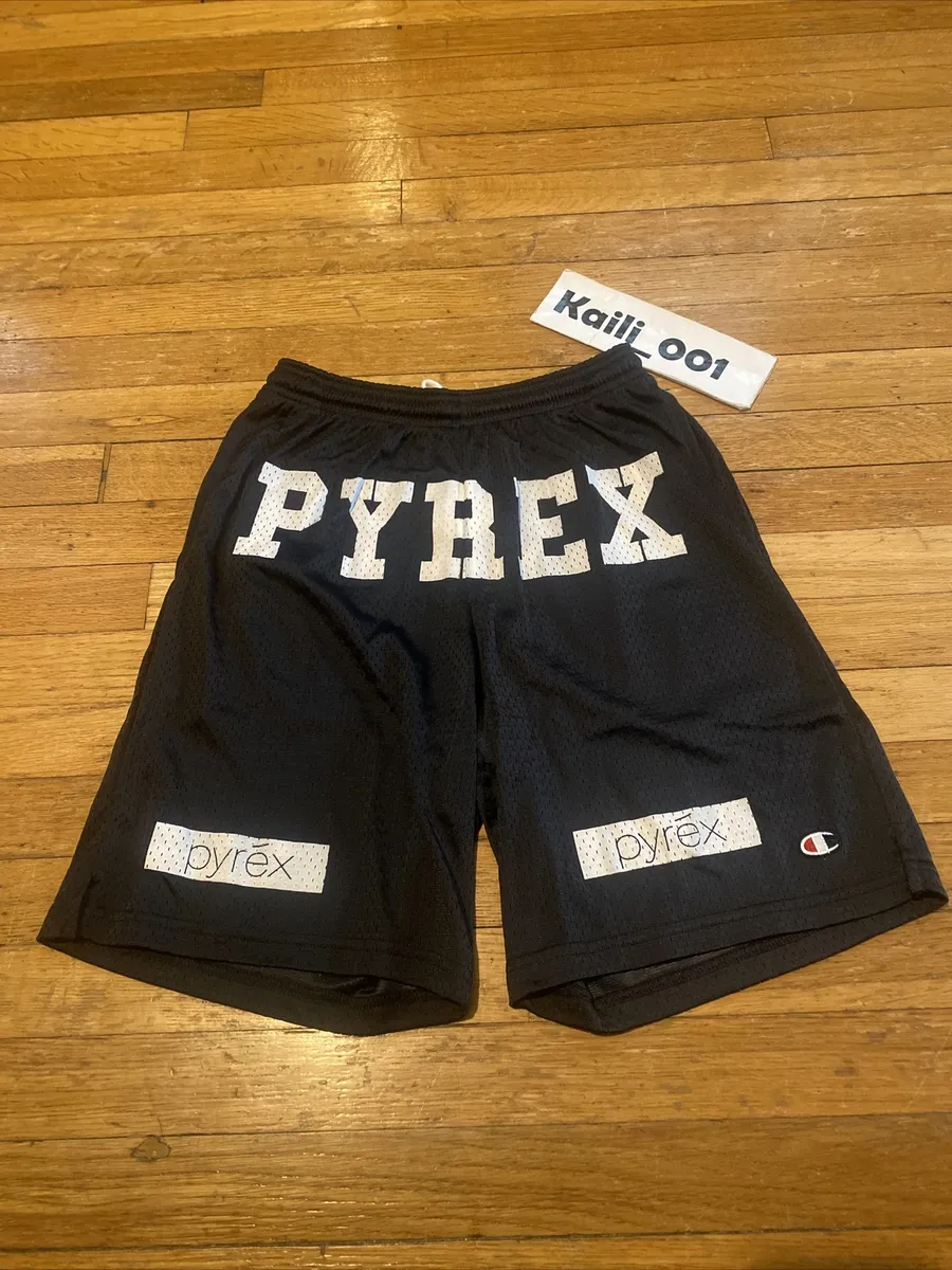 Pyrex Vision Shorts Small Black Religion Gym White Kanye RSVP Virgil Abloh B