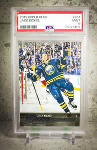 2015-16 UPPER DECK #451 - JACK EICHEL YOUNG GUNS - PSA 9🔥🔥🔥🔥📈
