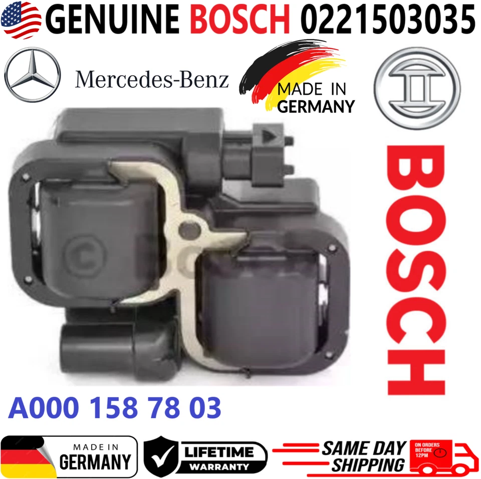 OEM BOSCH x6 Ignition Coils For 1998-2011 Mercedes-Benz A0001587803, 0221503035 - Image 4 of 4