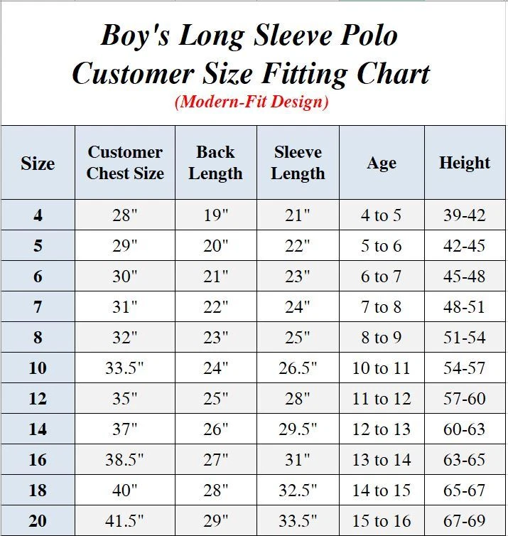School Uniform Long Sleeve Polos for Boys Choose Shirts Color - Sizes 4-20 NWT - Image 3 of 3