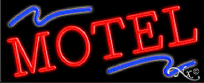 BRAND NEW ''MOTEL'' 32x13 W/LINES REAL NEON SIGN w/CUSTOM OPTIONS 10839