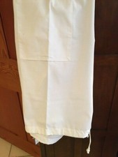 CREST UNIFORMS UNISEX SCRUB PANTS DRAW STRING STYLE 214 WHITE NEW with TAGS XS