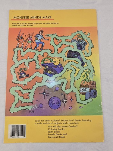 Vintage Golden Wheeled Warriors Sticker Fun Coloring Activity Book Unused 1985 - Picture 2 of 10