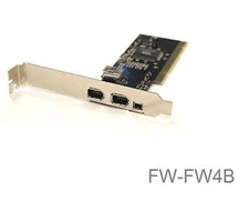 FireWire 3 External/1 Internal Ports VIA Chipset 400/1394A PCI Card, FW-FW4B