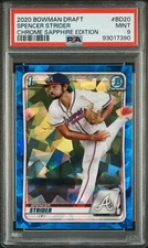 2020 Bowman Draft Sapphire Spencer Strider PSA 9 Mint - BD-20