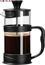 French Press Coffee/Tea Maker, Camping Mini Coffee/Tea Press of 304 Stainless St