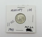 1941 P Mercury Dime Silver Coin Uncirculated