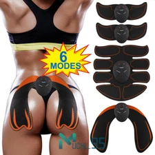 Rechargeable EMS Abdominal Muscle Arms Hips Toning Trainer Patch ABS Stimulator