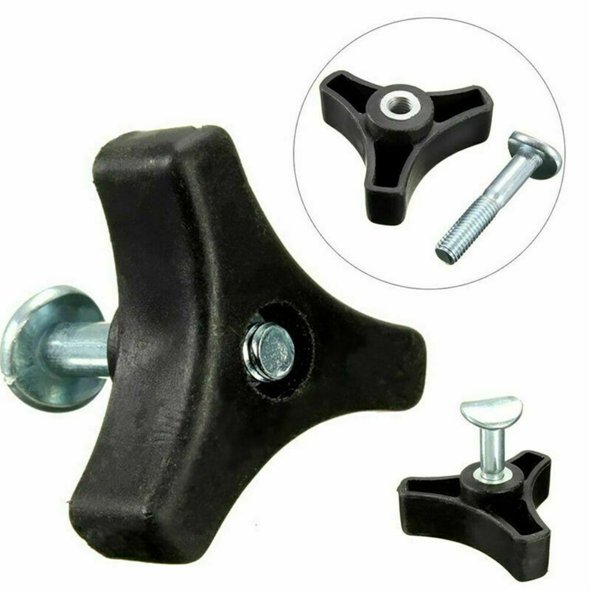 For Lawn Mower Machine Replacement Knob Nut Screw Triangle Bolt Handle Parts